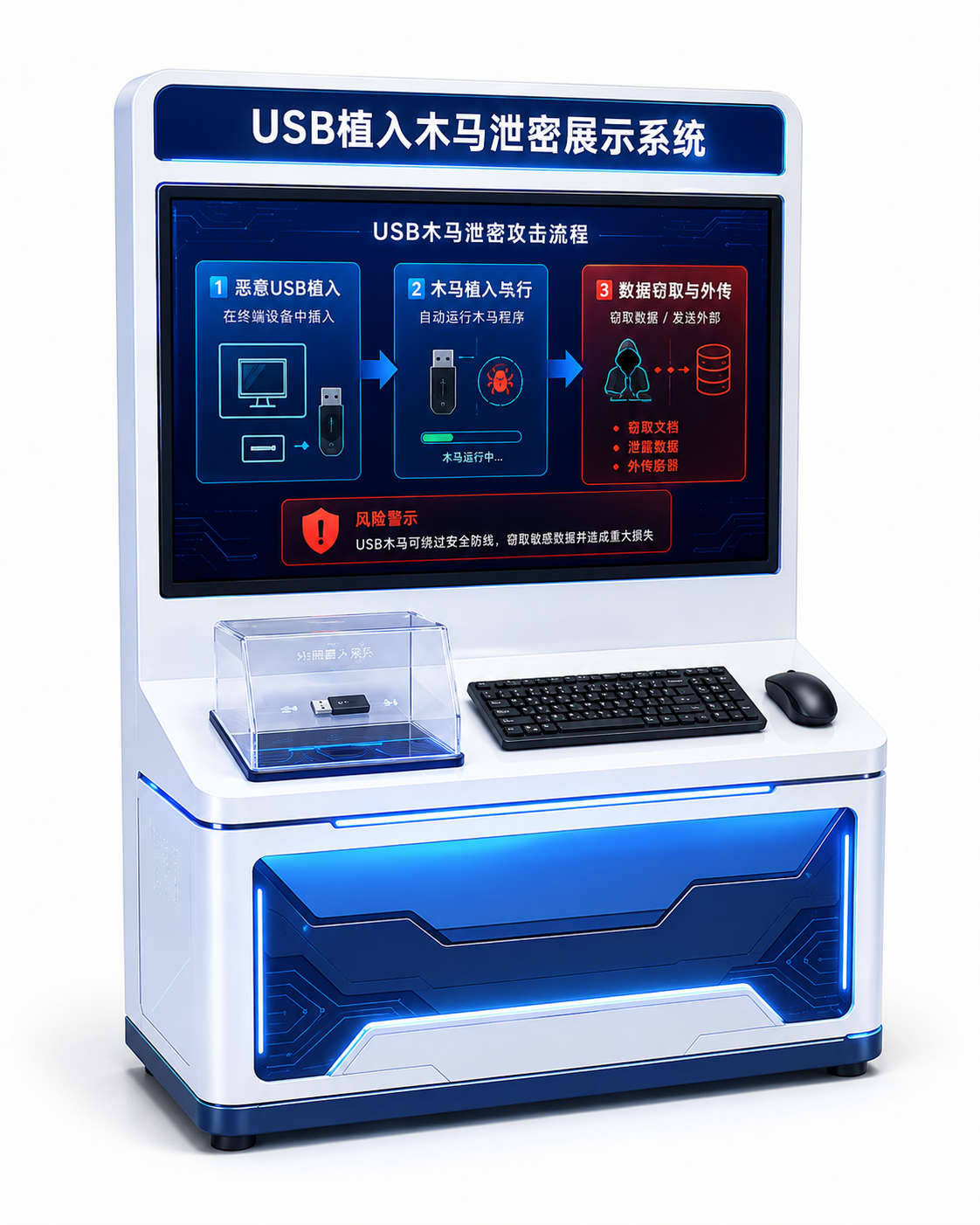 USB植入木马泄密展示系统